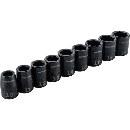 Sockets, 9-pc 3/8