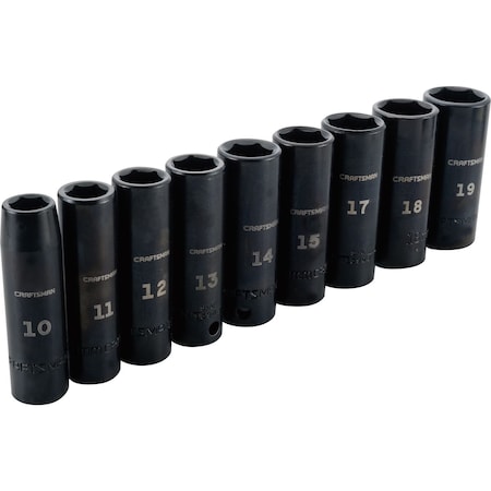 Sockets, 9-pc 3/8