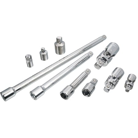 1/4, 1/2, 3/8 Drive Sockets, 10-pc 3 Drive Accessory Set, 10 pcs MPN:CMMT42351