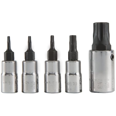 Torx, 5-pc Tamperproof Torx Bit Socket S MPN:CMMT42616