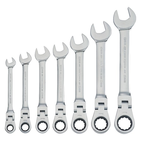 Combination Wrench Set, 12 Points, Chrome MPN:CMMT87009