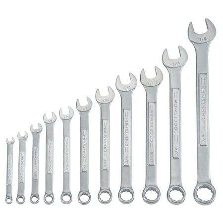Wrenches, 11-pc SAE Raised-Panel Combina MPN:CMMT87018