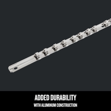 Aluminum socket rail for durable storage, CMMT99400 MPN:CMMT99400