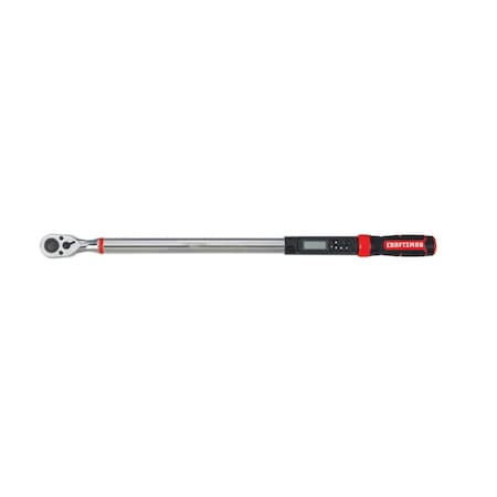 Digital Torque Wrench, 1/2 in Drive, 50 to 250 ft-lb, 29.7 in Overall Length MPN:CMMT99436
