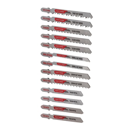 T-Shank Jig Saw Blade Kit, 13 pieces MPN:CMAJ1SET13