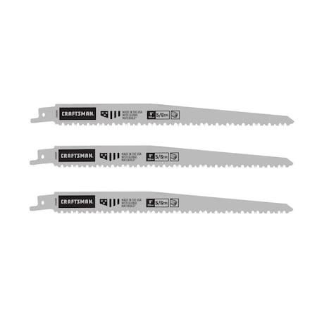 Bi-Metal Pruning Reciprocating Saw, PK3, 3 PK MPN:CMAR596P3