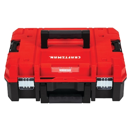 VERSASTACK Tool System Suitcase, Plastic, Black/Red, 17 in W x 13 in D x 7 in H MPN:CMST17830