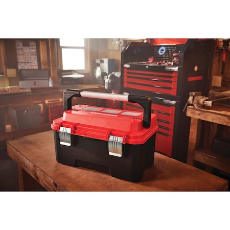 Tool Box, Black/Red, 20 in W x 11-3/4 in D x 11 in H MPN:CMST20320L