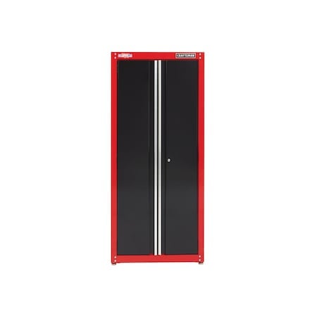 2000 Series Garage Storage Cabinet, Black/Red, 32 in W x 18 in D x 74 in H MPN:CMST23201RB