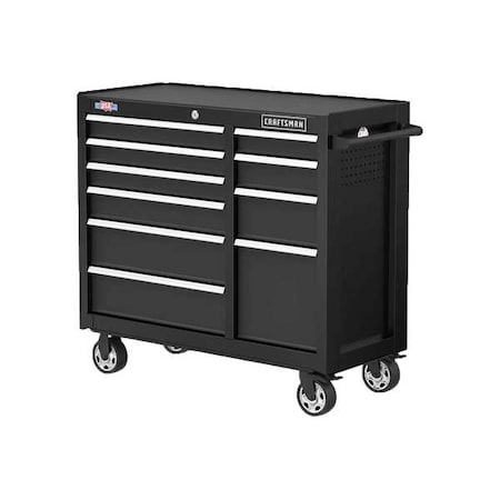 S2000 Tool Cabinet, 10 Drawer, Black, Steel, 41 in W x 18 in D x 37-1/2 in H MPN:CMST341102BK