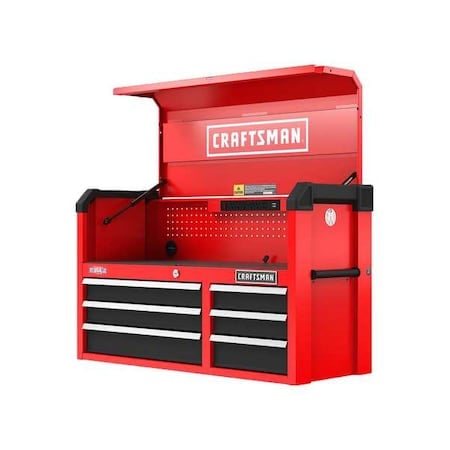 S2000 Tool Chest W/ Light & Divider, 6 Drawer, Red, 44 in W x 19 in D x 27-1/2 in H MPN:CMST34162RB
