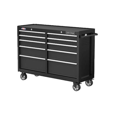 S2000 Tool Cabinet, 10 Drawer, Black, 52 in W x 18 in D x 37-1/2 in H MPN:CMST352102BK