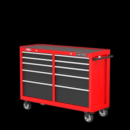 S2000 Tool Cabinet, 10 Drawer, Red, 52 in W x 18 in D x 37-1/2 in H MPN:CMST352102RB