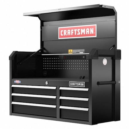 S2000 Open Tool Chest, 6 Drawer, Black, Steel, 40-1/2 in W x 16 in D x 24-1/2 in H MPN:CMST98269BK