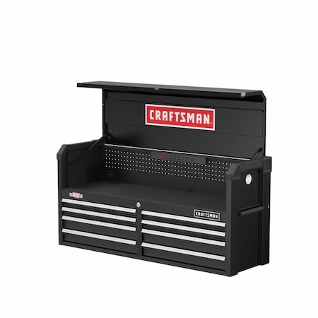 S2000 Open Tool Chest, 8 Drawer, Black, Steel, 52 in W x 16 in D x 24-1/2 in H MPN:CMST98272BK