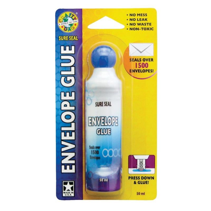 Crafty Dab Paper And Envelope Glue, 1.69 Oz, Clear, Pack Of 12 MPN:CV-50789-12