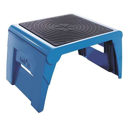 Folding Step Stool, 1Up, Blue, 1 Steps, Plastic, Blue MPN:50051PK-63