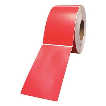 Printer Label, 4 in Label W, 6 in Label H, 1, 000 Labels per Roll, Red MPN:4060DC-P185U1Mr