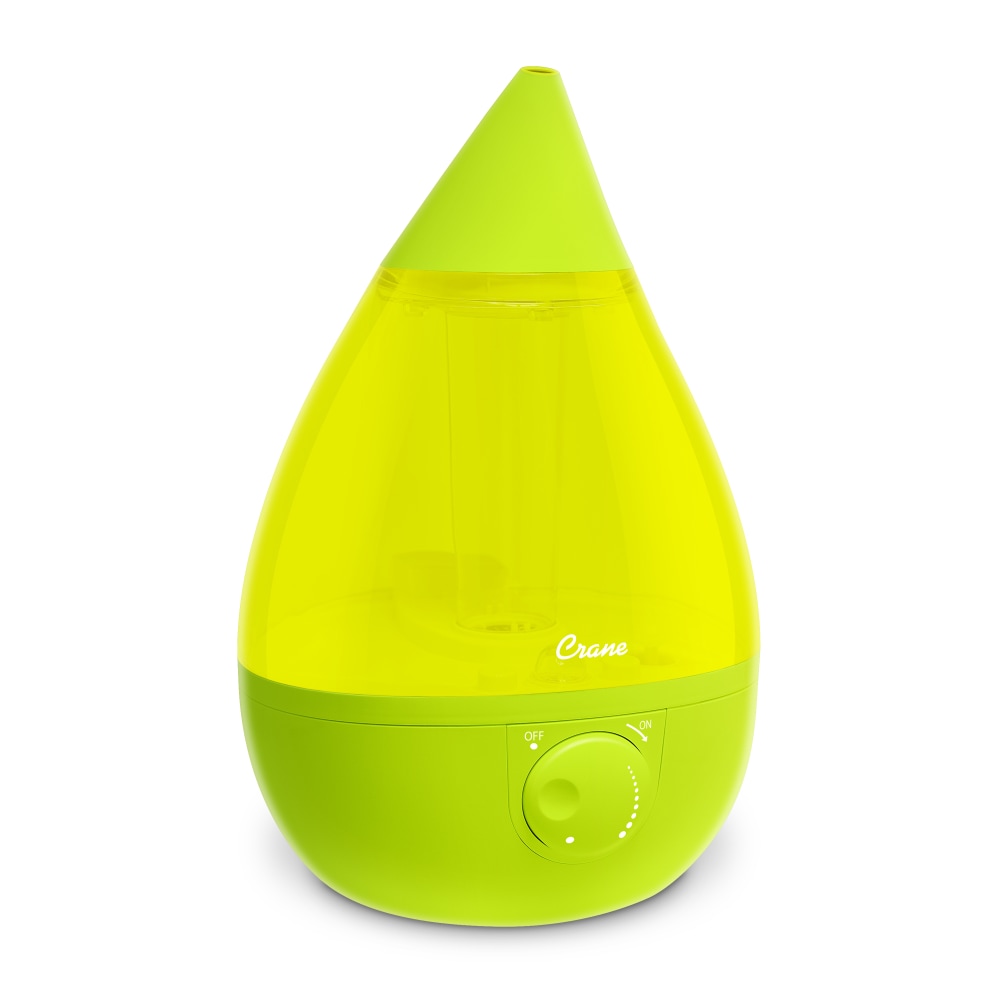 Crane Drop Ultrasonic Cool Mist Humidifier, 1 Gallon, 8-5/8inH x 8-5/8inW x 13-3/8inD, Green MPN:EE-5301G