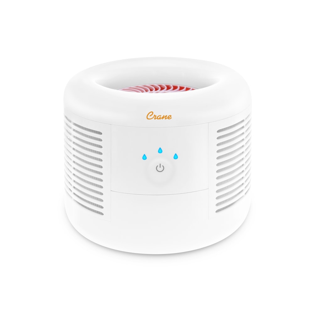 Crane HEPA Air Purifier with 3 Speed Settings, 300 Sq Ft. Coverage, 9 1/4in x 9 1/4in x 7 1/4in, White MPN:EE-7002AIR