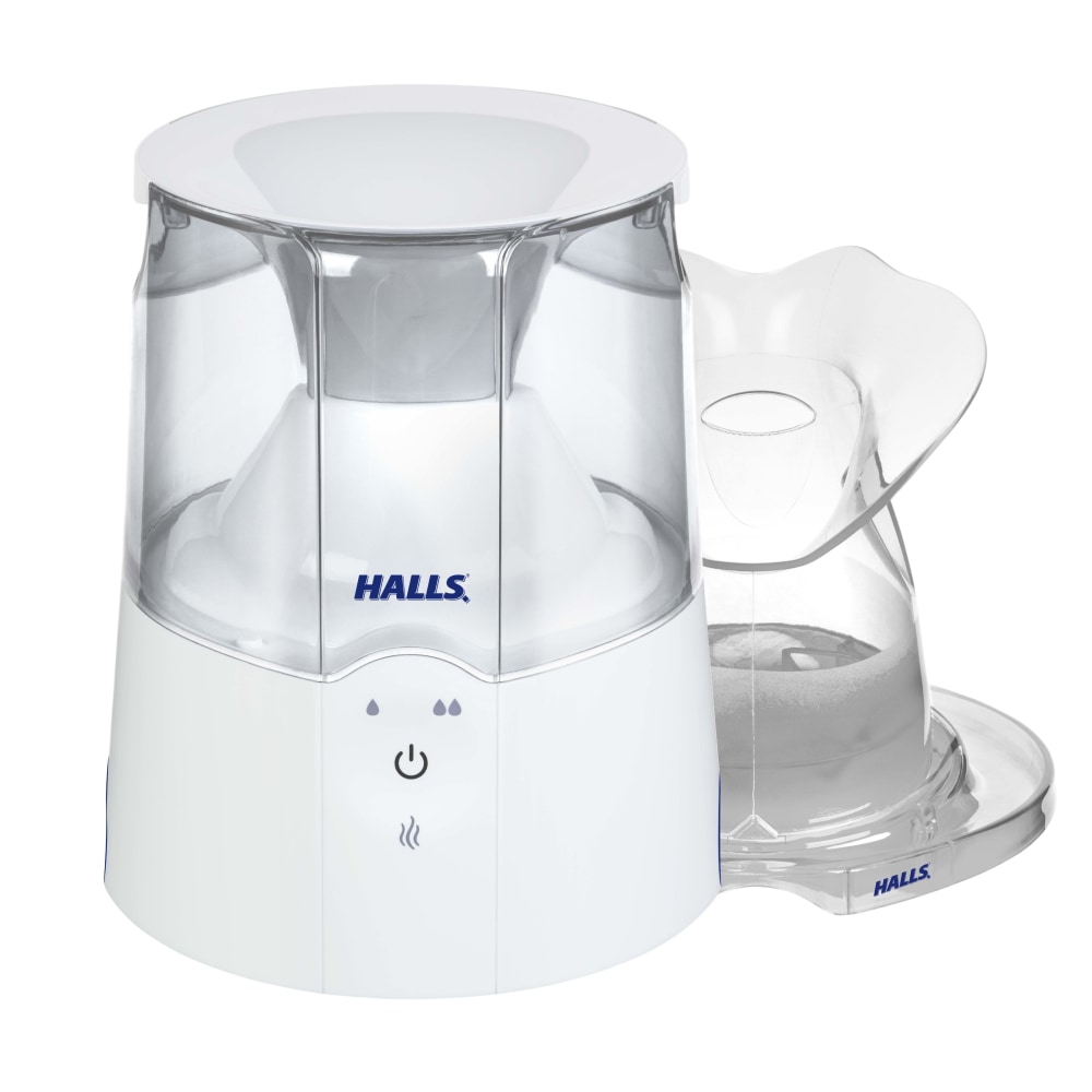 Crane x HALLS 2-In-1 Warm Mist Humidifier & Steam Inhaler, 0.5 Gallon MPN:EE-5202CWH