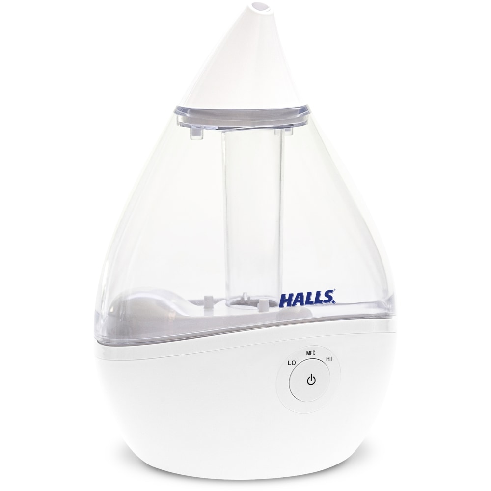 Crane x HALLS Droplet Cool Mist Humidifier, 0.5 Gallon, Clear/White MPN:EE-5302CWH