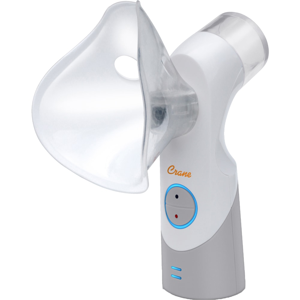 Crane Cordless Steam Inhaler, 1-1/2in x 6-1/2in x 2in, White MPN:EE-5948