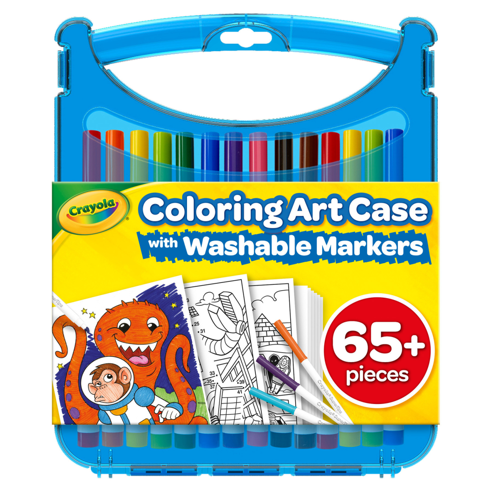 Crayola Create & Color Super Tips Marker Kit, Fine Point, Assorted Colors, Kit Of 65 Pieces MPN:BIN040377