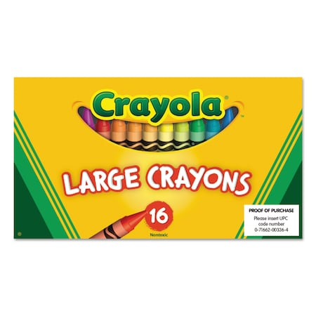 Wax Crayons, Permanent, 1/2