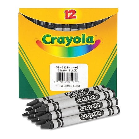 Crayons, Bulk, Black, 12 MPN:520836051
