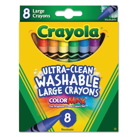 Wax Crayons, Non-Erasable, 1/2