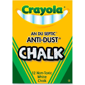 Crayola Anti-Dust Chalk - White 12/Box 501402