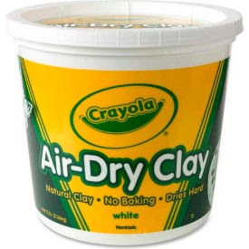 Crayola® Air-Dry Clay 5 lb. Bucket White 1 Each 575055