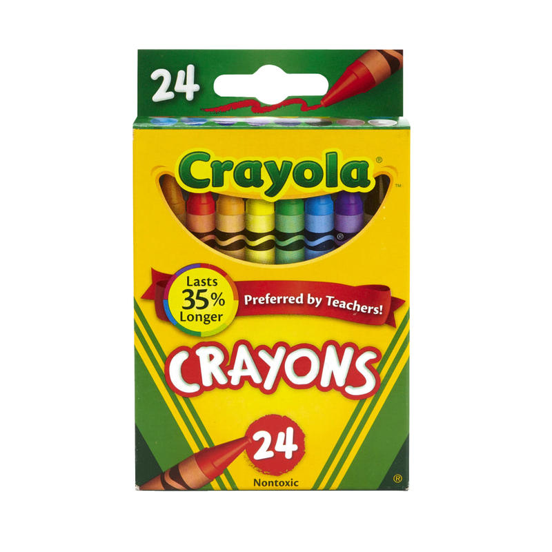 Crayola Crayons, Assorted Colors, Pack Of 24 Crayons (Min Order Qty 34) MPN:52-0024