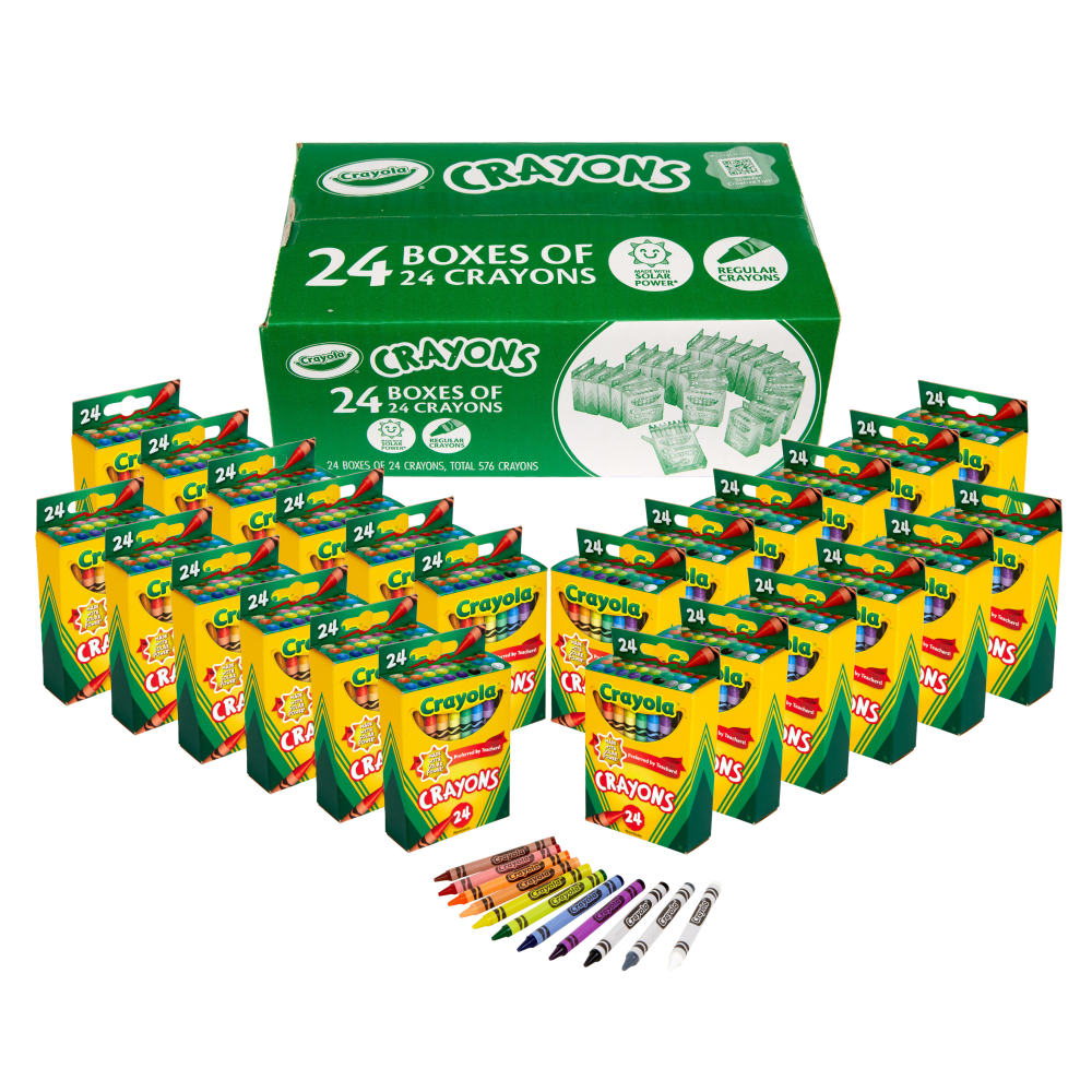 Crayola Crayons Bulk, 24 Crayons Per Pack, 24 Packs - 52-3036 MPN:52-3036