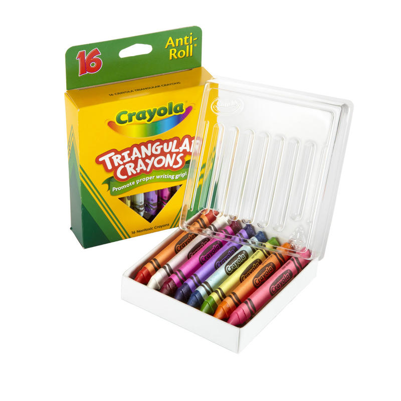 Crayola Triangular Crayons, Box of 16 (Min Order Qty 19) MPN:52-4016