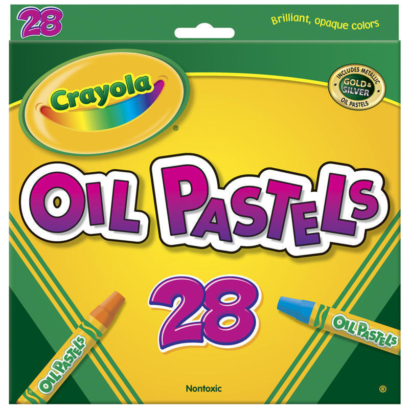 Crayola Oil Pastels, Assorted Colors, Set Of 28 Pastels (Min Order Qty 12) MPN:52-4628