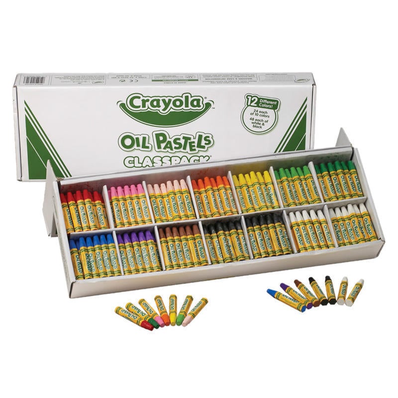 Crayola Oil Pastels Classpack, Assorted Colors, Set Of 336 Pastels (Min Order Qty 2) MPN:52-4629