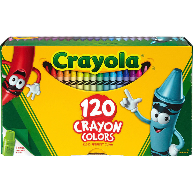 Crayola Standard Crayons, Assorted Colors, Box Of 120 Crayons (Min Order Qty 6) MPN:52-6920