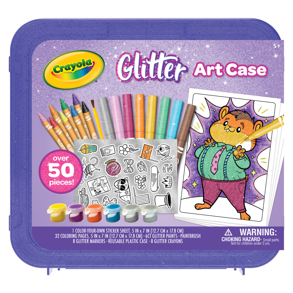Crayola Glitter Art Case, 50 Pieces MPN:BIN041256