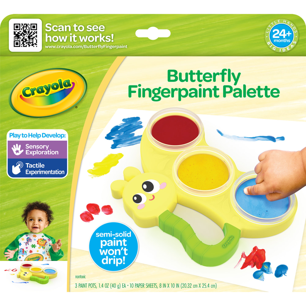 Crayola Butterfly Fingerpaint Palette MPN:BIN811551