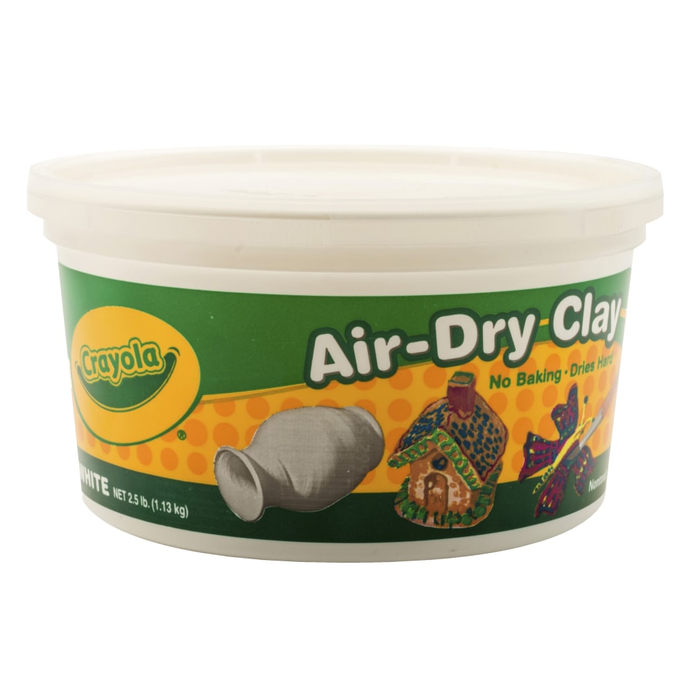 Crayola Air-Dry Clay, White, 2.5 Lb Tub (Min Order Qty 11) MPN:57-5050