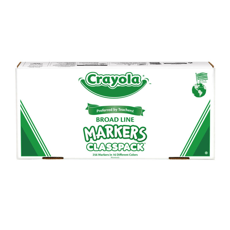 Crayola Broad Line Marker Classpack, 256/Pack MPN:58-8201