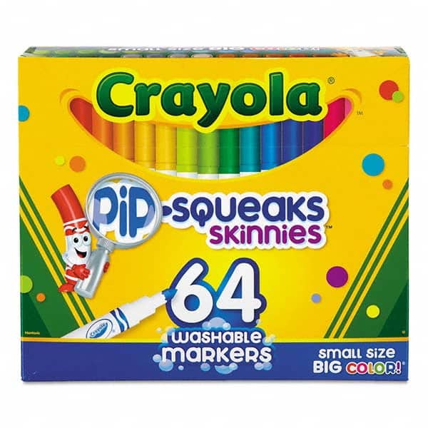 Washable Marker: Assorted Color, Water-Based, Medium Bullet Point MPN:CYO588764