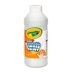 Crayola® Washable Finger Paint Nontoxic 16 oz. White 551316053