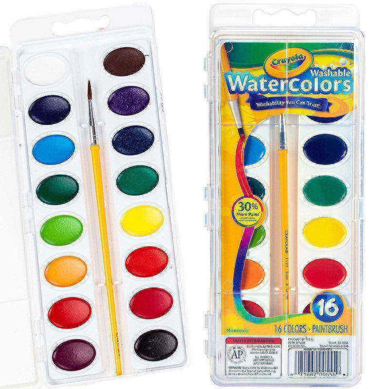 Crayola Washable Watercolor Paint Set (Min Order Qty 14) MPN:53-0555