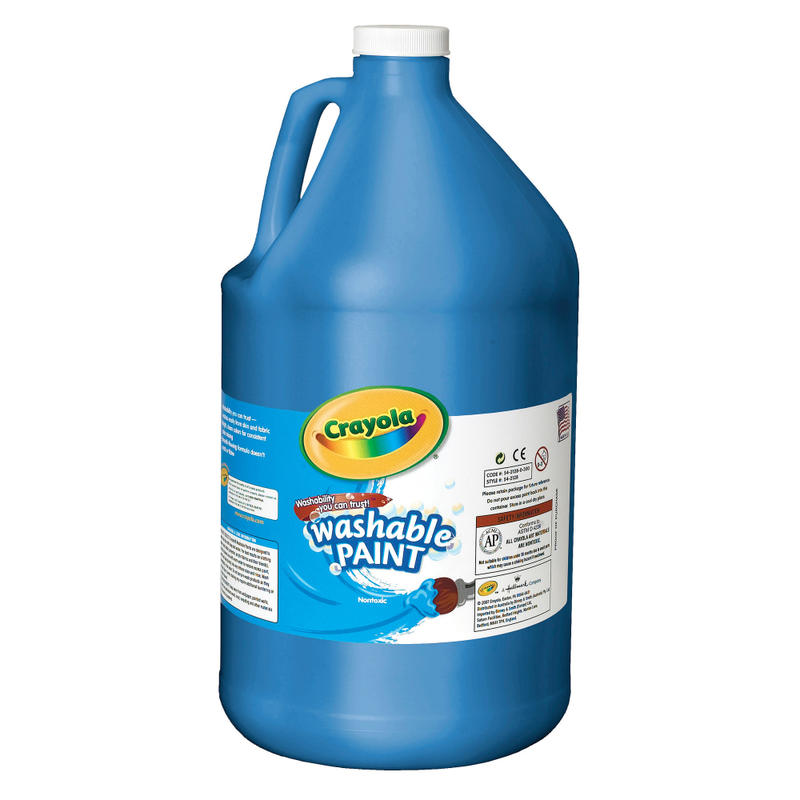 Crayola Washable Paint, Blue, Gallon MPN:54-2128-042