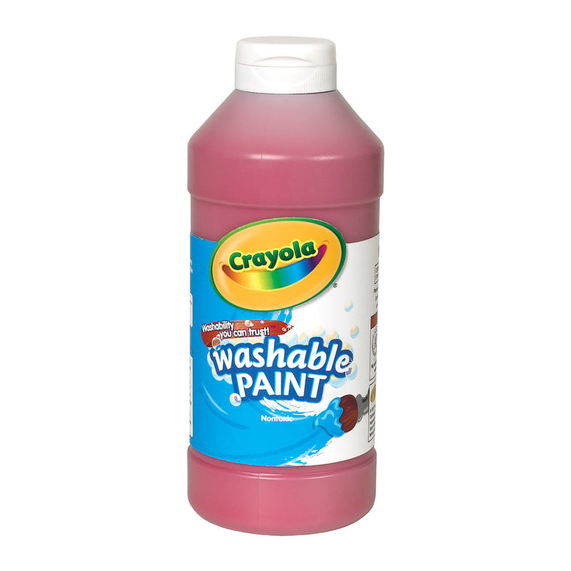 Crayola Washable Paint, Red, 16 Oz (Min Order Qty 14) MPN:542016038