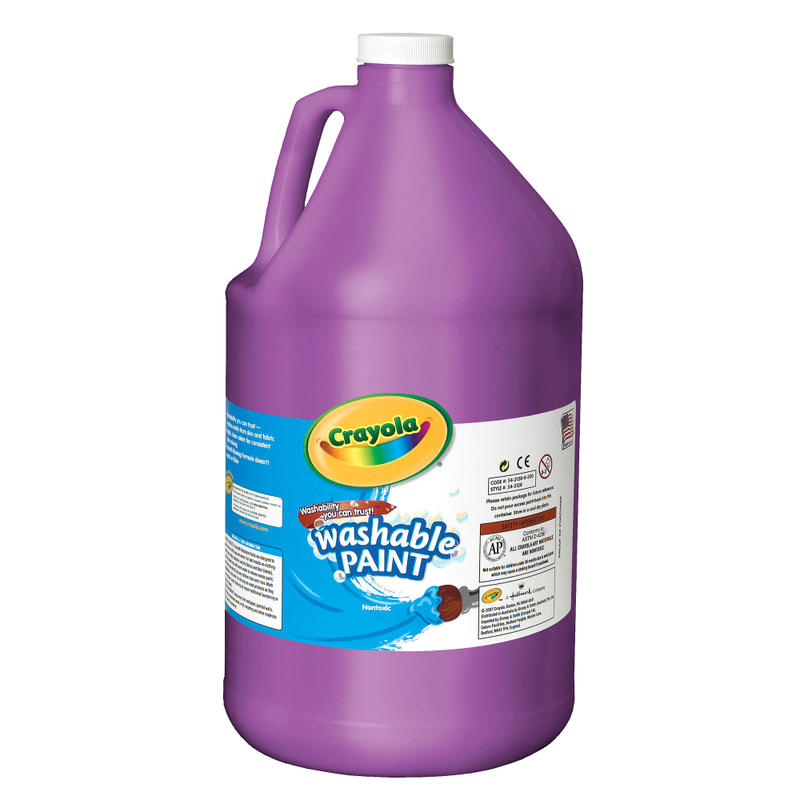 Crayola Washable Paint, Violet, Gallon MPN:542128040