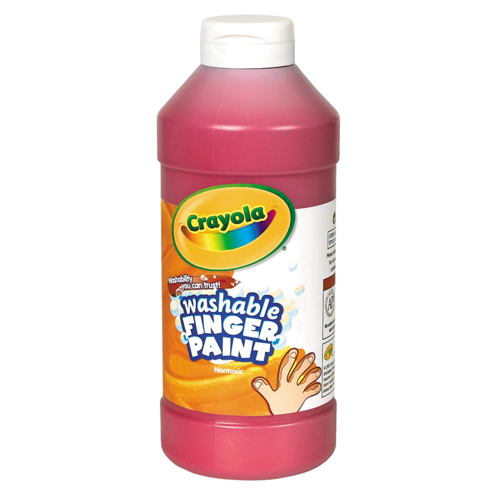 Crayola Washable Finger Paint, 16 Oz., Red MPN:551316038